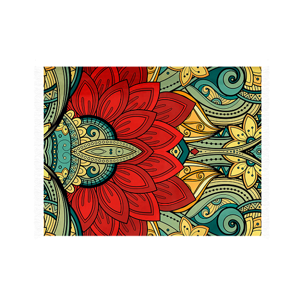 Canga Retangular - Flor Mandala