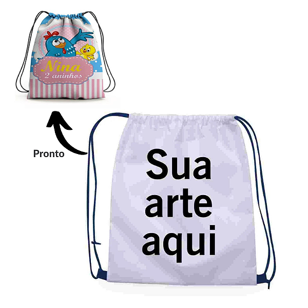 Sacochila Personalizado - Sua Arte/logo aqui
