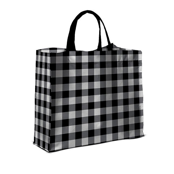 Bolsa Nave Bag Impermeável - Coleção inverno xadrez preto