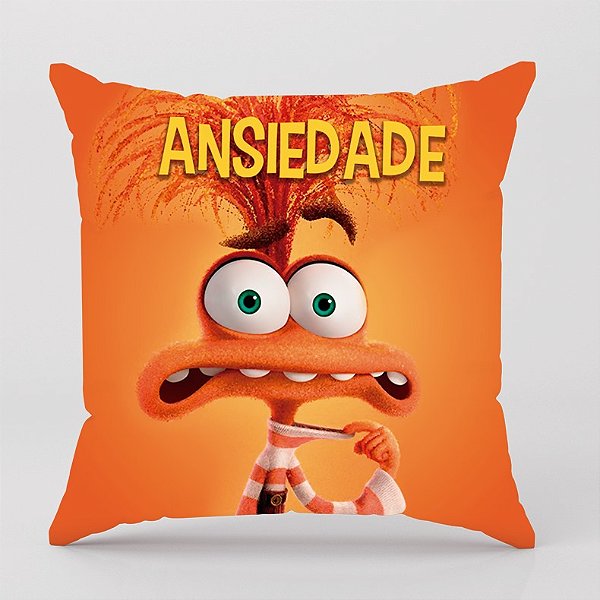 Almofada quadrada Personalizada - Filme Divertidamente 2 ansiedade