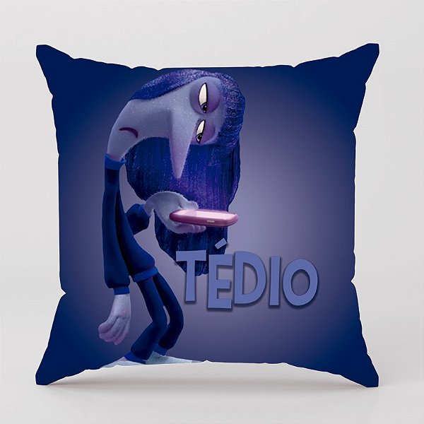 Almofada quadrada Personalizada - Filme Divertidamente 2 tédio