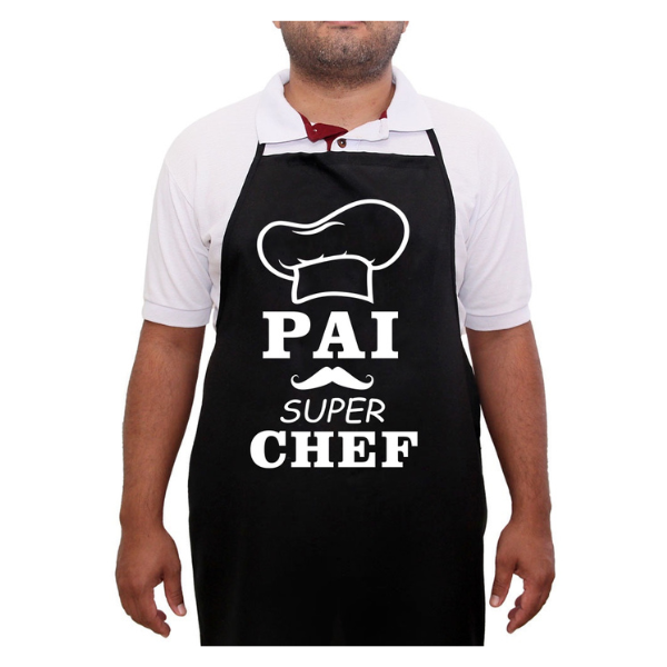 Avental Personalizado - Super chef/ Dia dos Pais