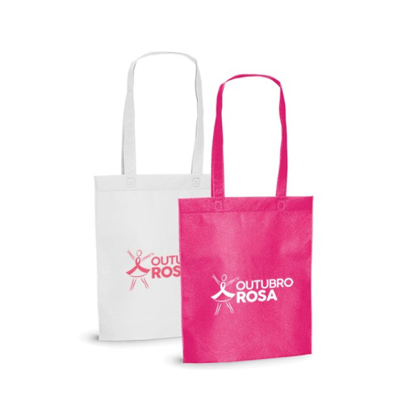 Bolsa Ecobag Outubro rosa - Branca