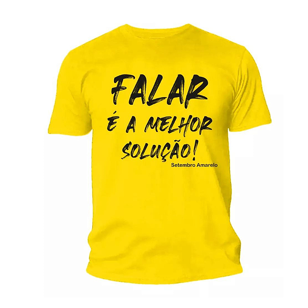 Camiseta/blusa - Setembro Amarelo 2024