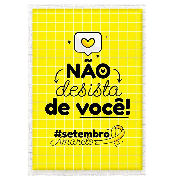 Painel Decorativo Vertical  - Setembro Amarelo/2024