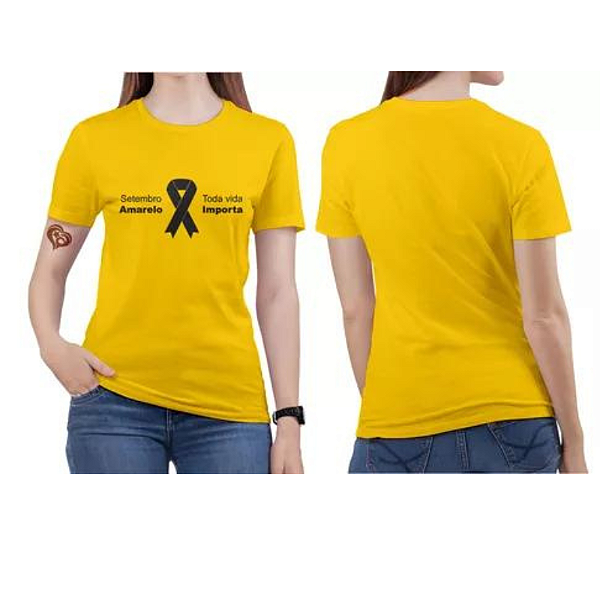 Camiseta/blusa Setembro Amarelo