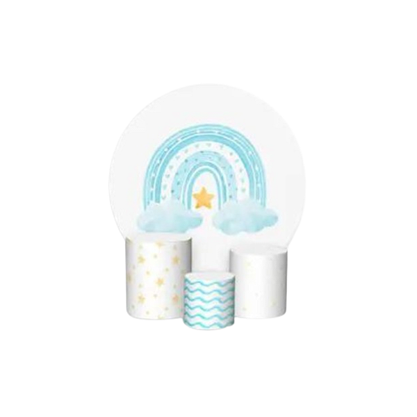 Kit Veste Facil Festa -  Arco íris Azul