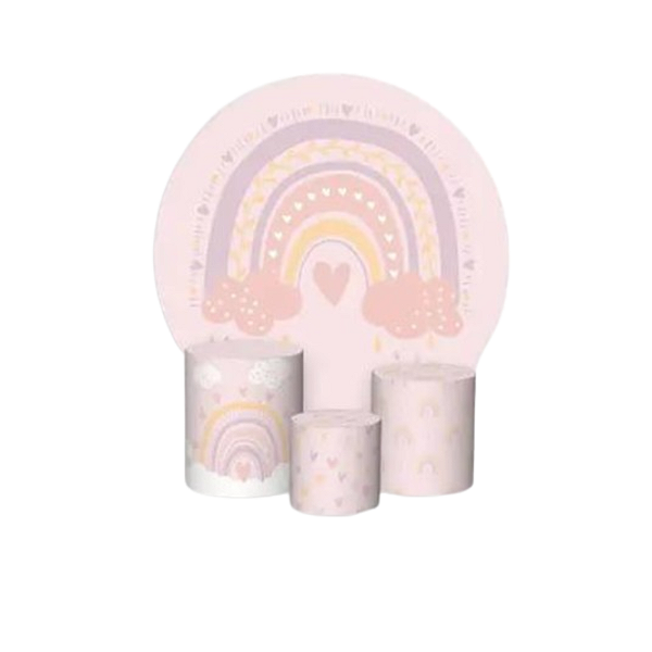 Kit Veste Facil Festa -  Arco íris Rosa Claro