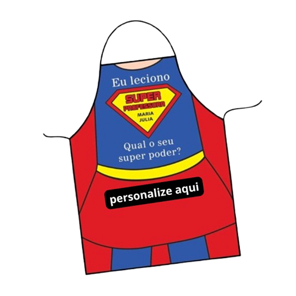 Avental Dia dos professores - super professora