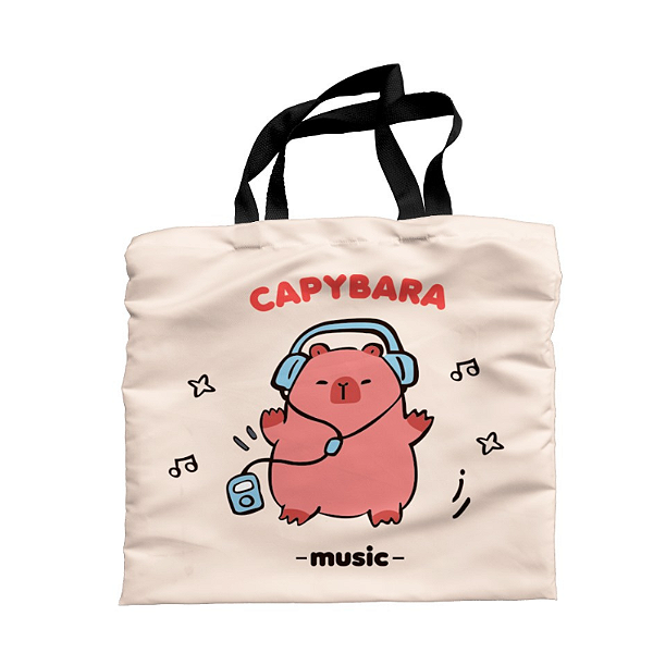 Bolsa Ecobag Ecológica Capybara Music