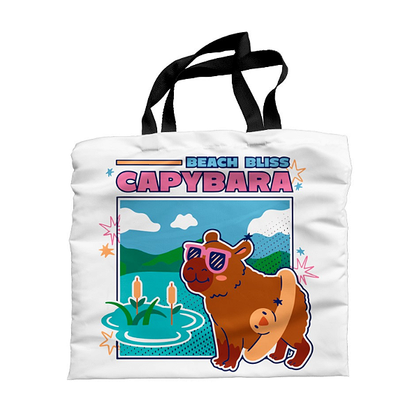 Bolsa Ecobag Ecológica Capybara Beach