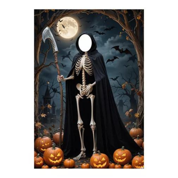 Painel Decorativo interativo vazado Halloween Morte