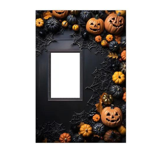 Painel Decorativo interativo vazado Halloween Abobora