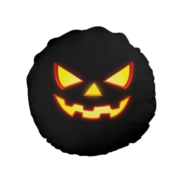 Almofada 3d - Halloween Abobora preta
