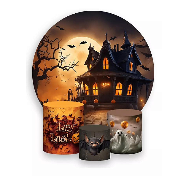 Kit Veste Facil Festa -  Halloween Morcegos e Fantasmas
