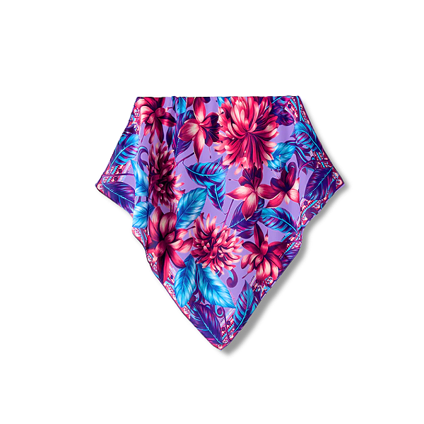 Lenço Touch Flores Violet