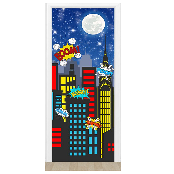 Capa De Porta Decorativo Tecido 0,85x2,10m - Boom