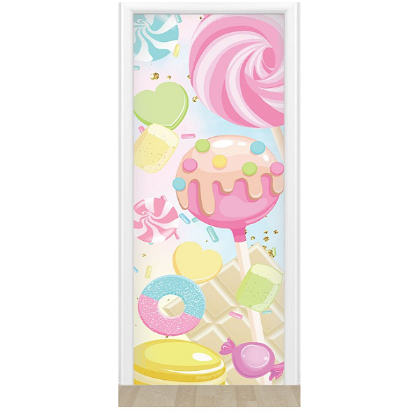 Capa De Porta Decorativo Tecido 0,85x2,10m - Doces