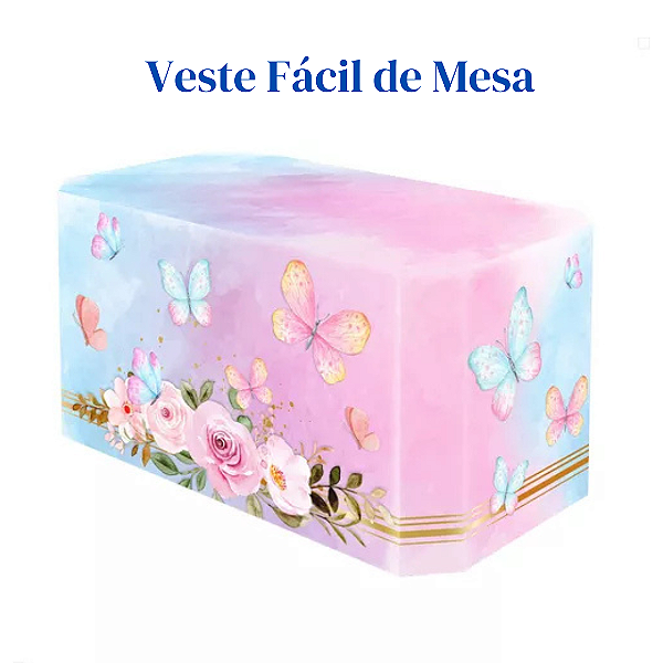 Capa De Mesa Para Festa Em Tecido Veste Fácil - Personalizado
