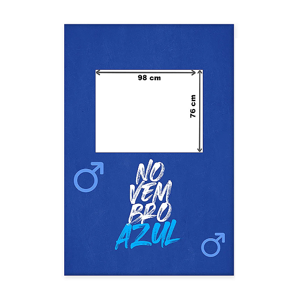 Painel Decorativo vazado Novembro azul 2024