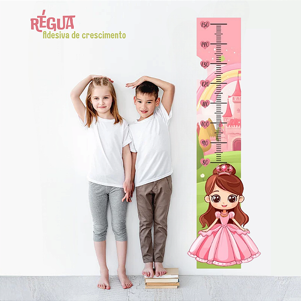 Régua de Crescimento Infantil Princesa