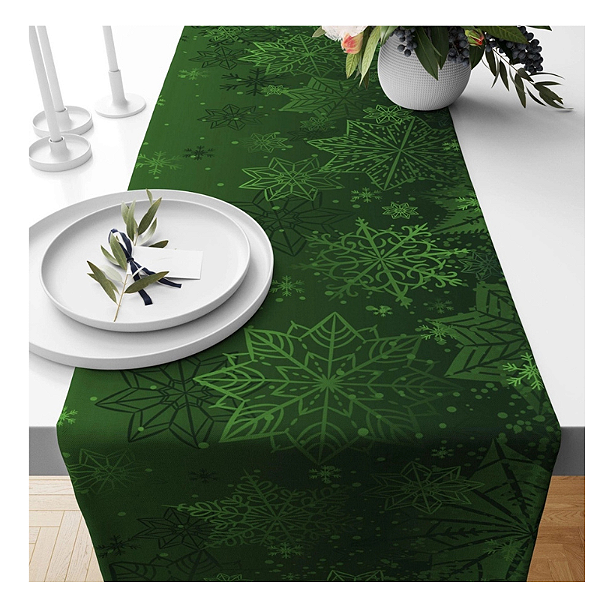 Caminho de Mesa Estampas - Natal Verde