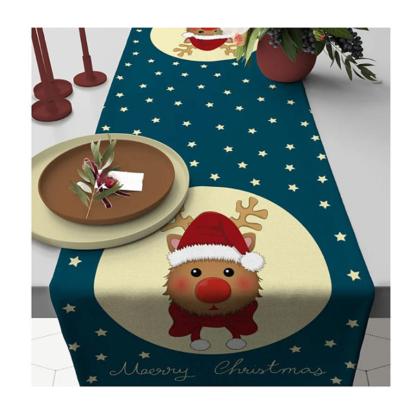 Caminho de Mesa Estampas - Natal Hena