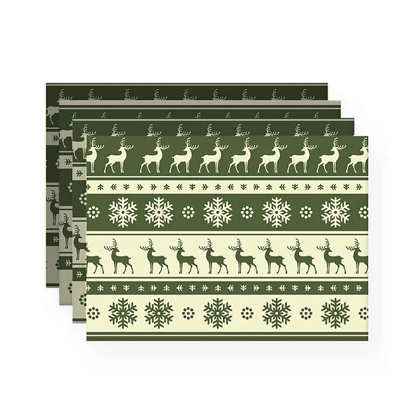 Jogo Americano Mesa Posta - Natal Verde Marry christmas