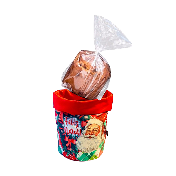 Porta Panetone Natalino Em Tecido/mesa/natal