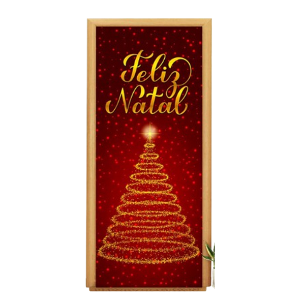 Capa De Porta Decorativo Tecido 0,85x2,10m - Feliz Natal