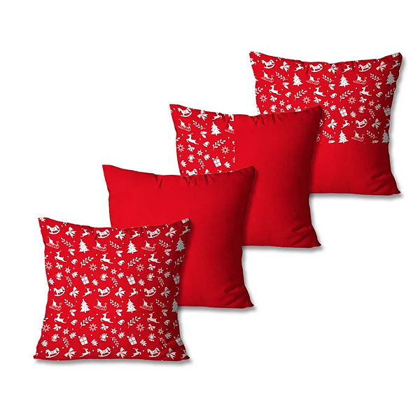 Almofada Decorativa - Natal / Estampado Vermelho