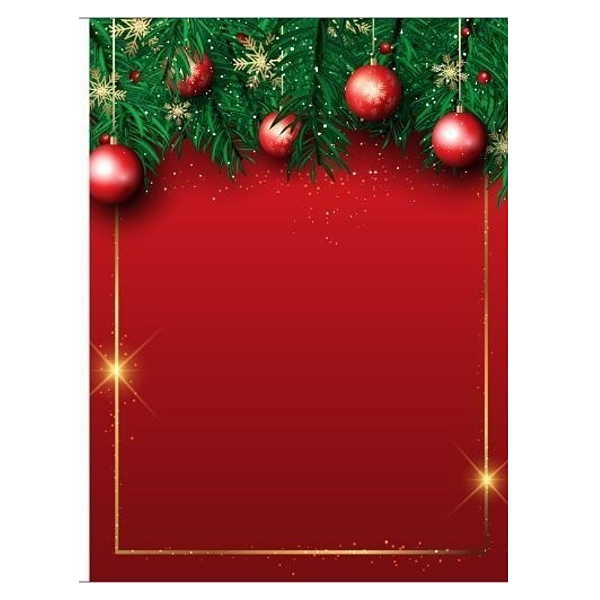 Painel Decorativo Vertical - Natal Vermelho