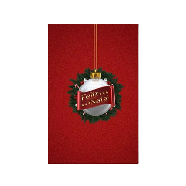 Painel Decorativo Vertical - Natal Guirlanda