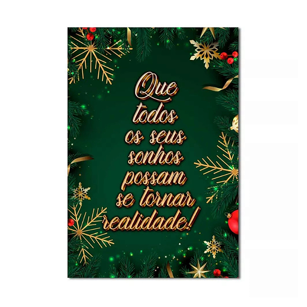 Painel Decorativo Vertical - Natal Verde
