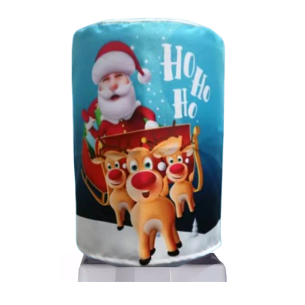 Capa Para Galão De Água 20 Litros - Natal Papai Noel Azul