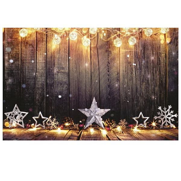 Fundo Fotográfico Em Tecido Natal 2,0x1,5 - Estrelas