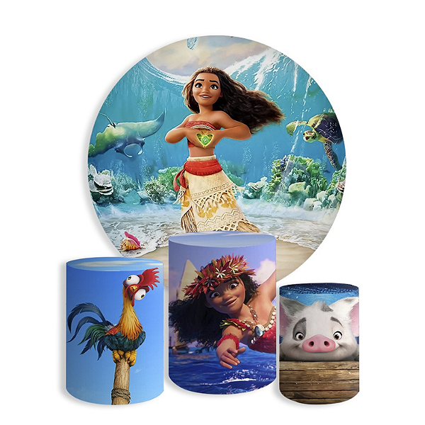 Kit Veste Facil Festa - Filme Moana 2/ Heihei/ Puá