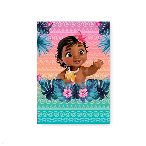 Painel Retangular Decorativo - Moana 2 baby