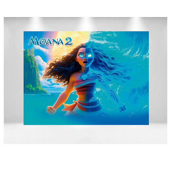 Painel Retangular Decorativo - Moana 2 O filme