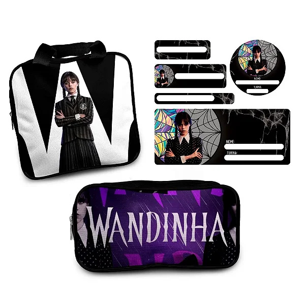 Kit Material Escolar - Wandinha - Personalizado