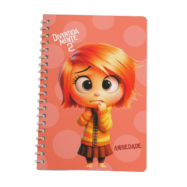 Adesivo de Caderno - Divertidamente Ansiedade