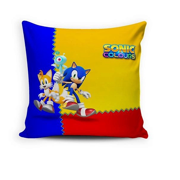 Almofada Cheia Quadrada - Sonic 3 colors