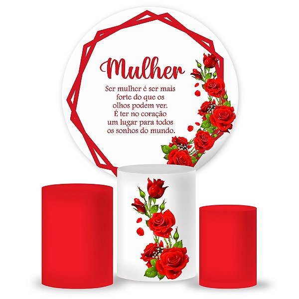 Kit Veste Facil Festa - Dia internacional da mulher red