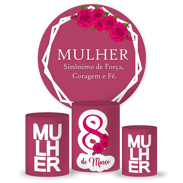 Kit Veste Facil Festa - Dia internacional da mulher 8 de março