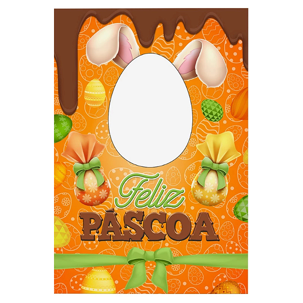 Painel Decorativo interativo Vazado - Páscoa chocolate