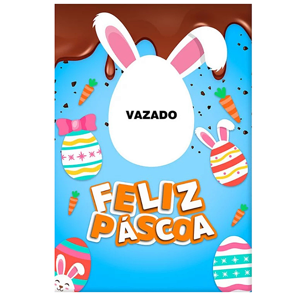 Painel Decorativo interativo Vazado - Páscoa azul