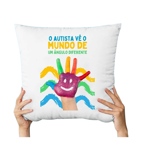 Almofada Cheia - Autismo/Autista/ Campanha Abril azul 3