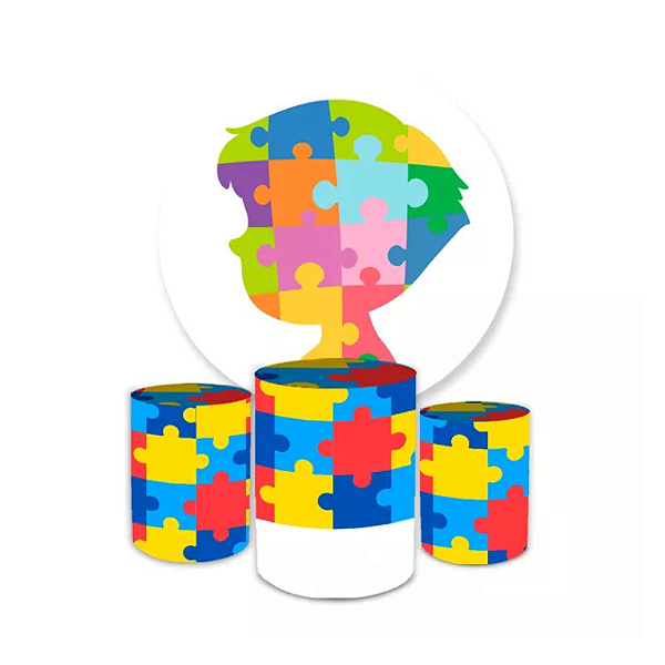 Kit Veste Facil Festa - Autismo/Autista/Campanha abril azul