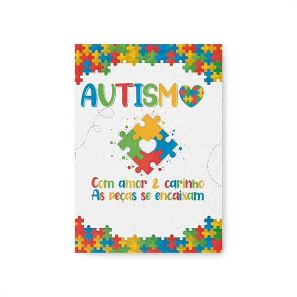 Painel Decorativo vertical Autismo/ Autista / Campanha Abril azul 3