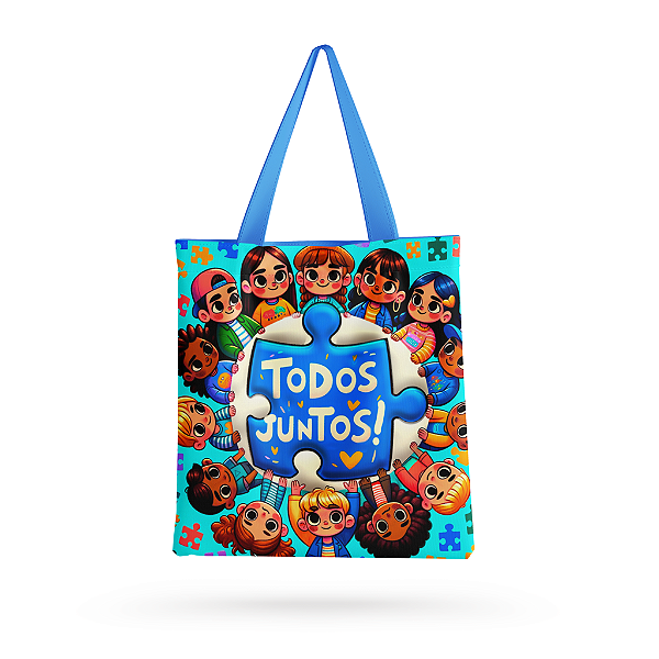 Bolsa Ecobag Autismo/Autista/Campanha Abril azul 2
